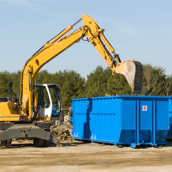 what happens if the residential dumpster is damaged or stolen during rental in Camden Michigan